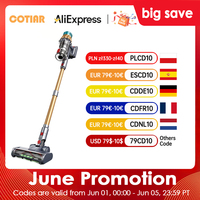 COTIAR V22 650W Cordless Vacuum Cleaner 55kPa Suction Power Brushless Vacuum 1.2L Capacity LED Display for Floor Carpet Pet Hair
