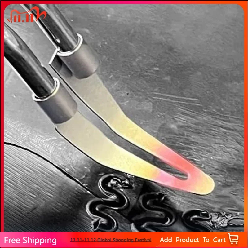 ملحقات مسدس لحام بلاستيكي برأس مسطح، جهاز تنعيم، مكواة لحام كهربائية، أدوات ملحقات إصلاح مصد السيارة