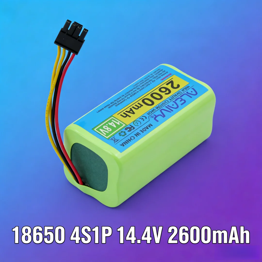 Replacement Battery 14.4V 2600mAh for Conga 1290 1390 1490 1590 Proscenic Cocoa Smart 780T 790T Robot Vacuum Cleaner 4S1P