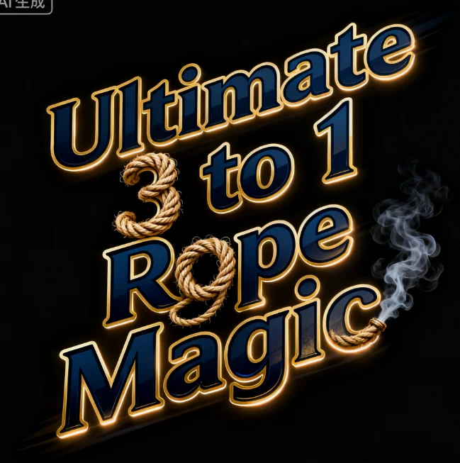 Ultimate 3 إلى 1 Rope Magic - دعامة الوهم Mentalism للمسرح للسحرة المحترفين، خدع الدعائم السحرية #1