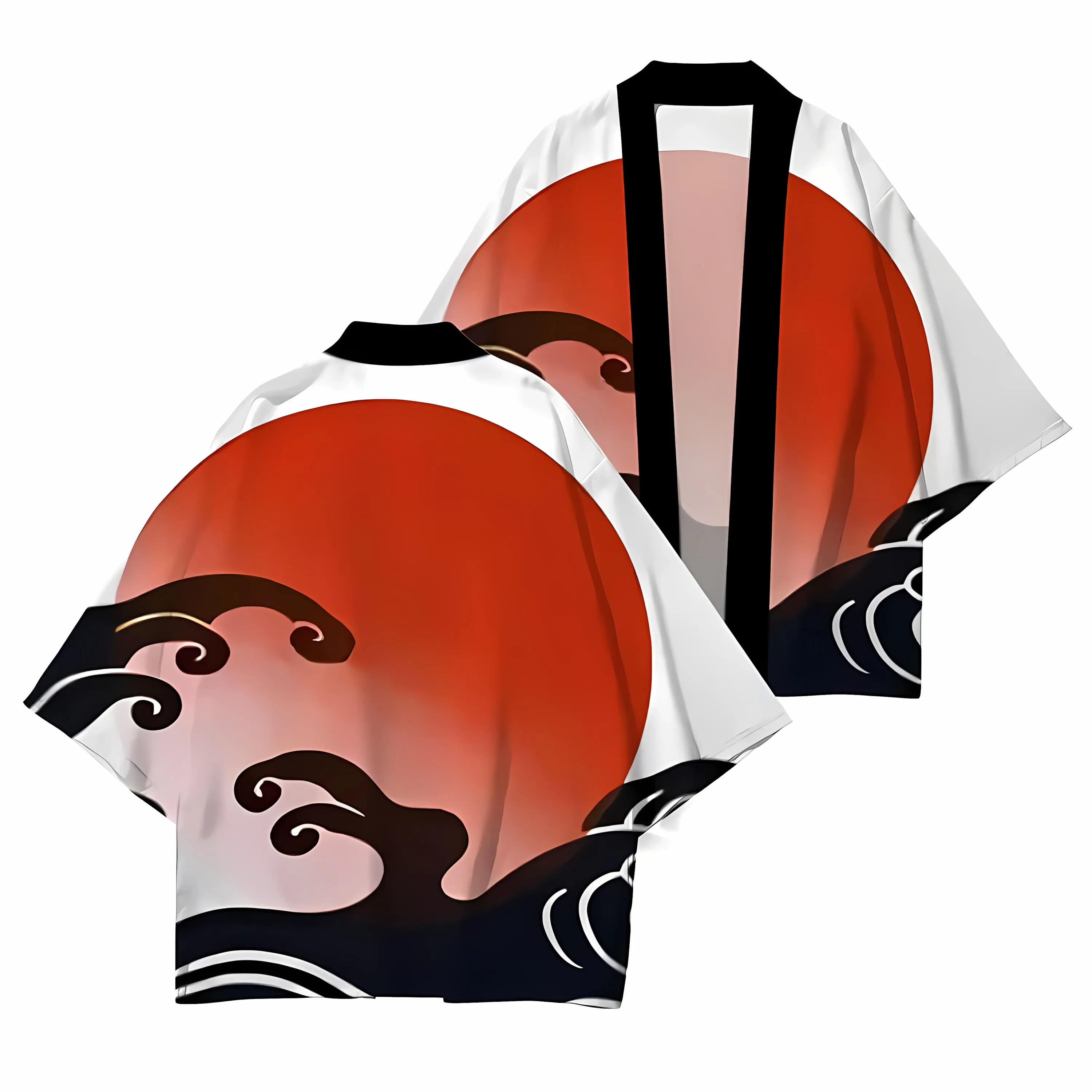 2026 Summer New Men's Kimono with 3D Flower Pattern Print for Street Casual Fashion Comfortable Soft Breathable