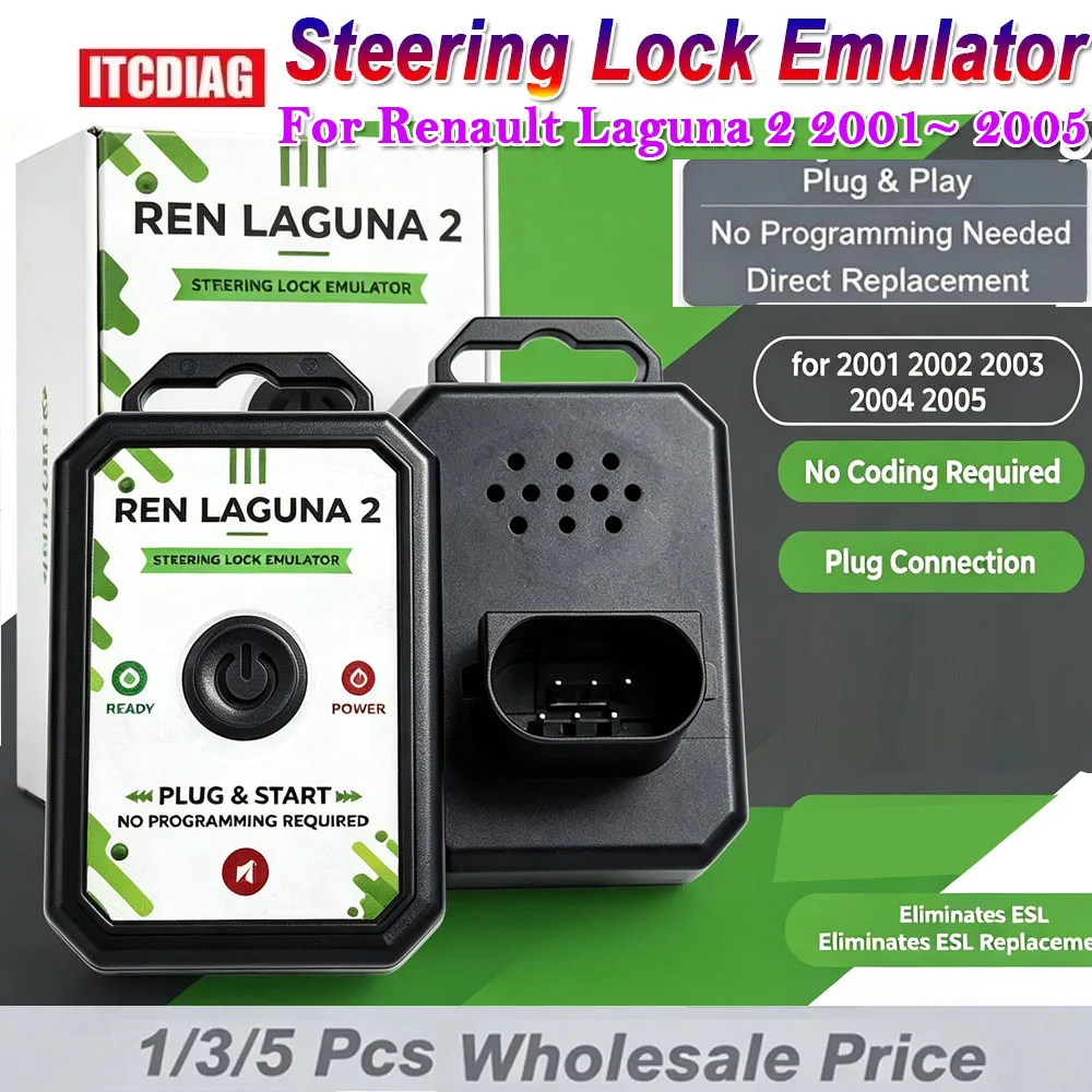 No programming Simulator For Renault Laguna 2 2001~ 2005  With Lock Sound Plug And Play EIS ESL ELV Emulator