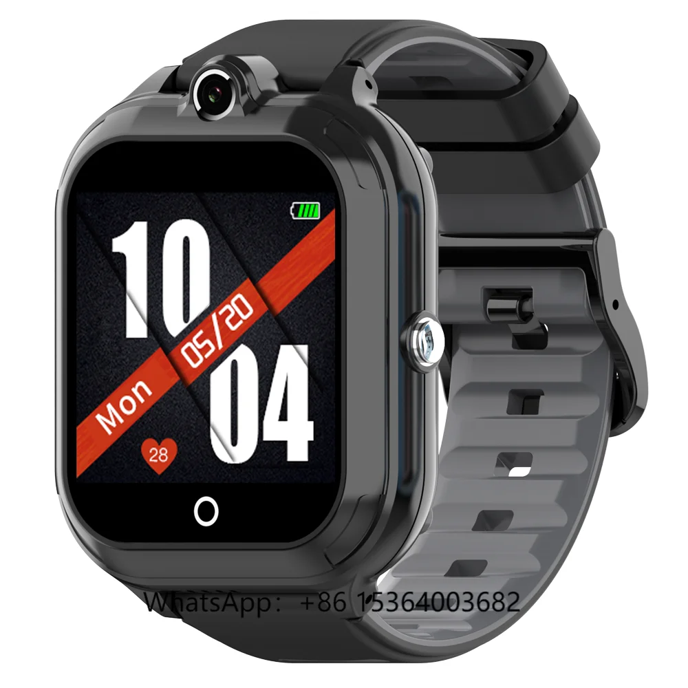 

TJXLWonlex Electronics Cheap Kids Smartwatch CT07 LBS Mobile 2G 4G RTOS Sim Card CAT1 SOS Video Call Waterproof Simple Black Ca