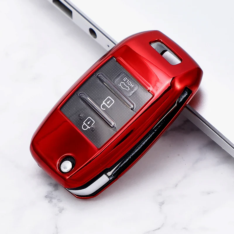 Key Case Cover for Kia K2 Rio Sorento K4 Cerato Forte Picanto Stonic Carnival Soul K3 K5 Sportage R Optima Telluride Seltos Ceed
