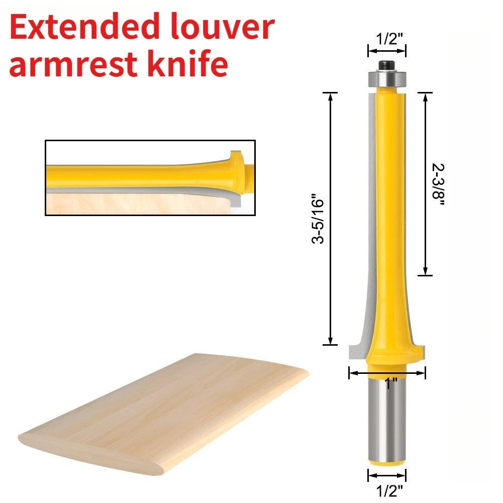 

1/2 ручка расширенная деревообрабатывающая жалюзи подлокотник нож длинная линия деревообрабатывающий фрезерный станок гравировальный станок линейный резак
