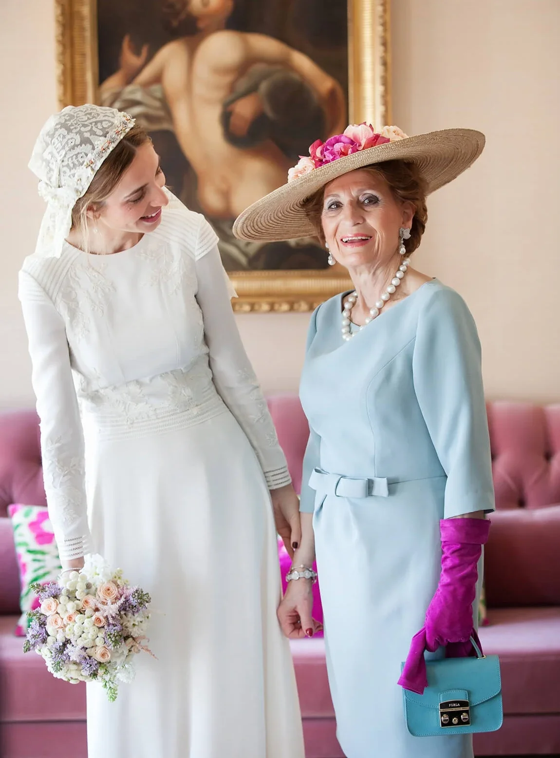 Vestido de novia musulmán Vintage plisado de satén suave, manga larga, cuello redondo, foto Real Simple, nuevo