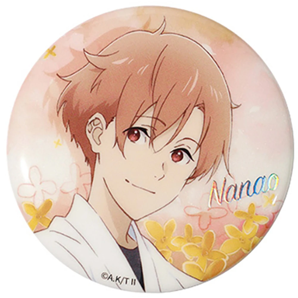 58mm Anime Tsurune The Linking Shot Narumiya Minato Takehaya Seiya‌ Cosplay COSTUME Badge Pin SPTE Tinplate Brooch﻿ Prop Gilf