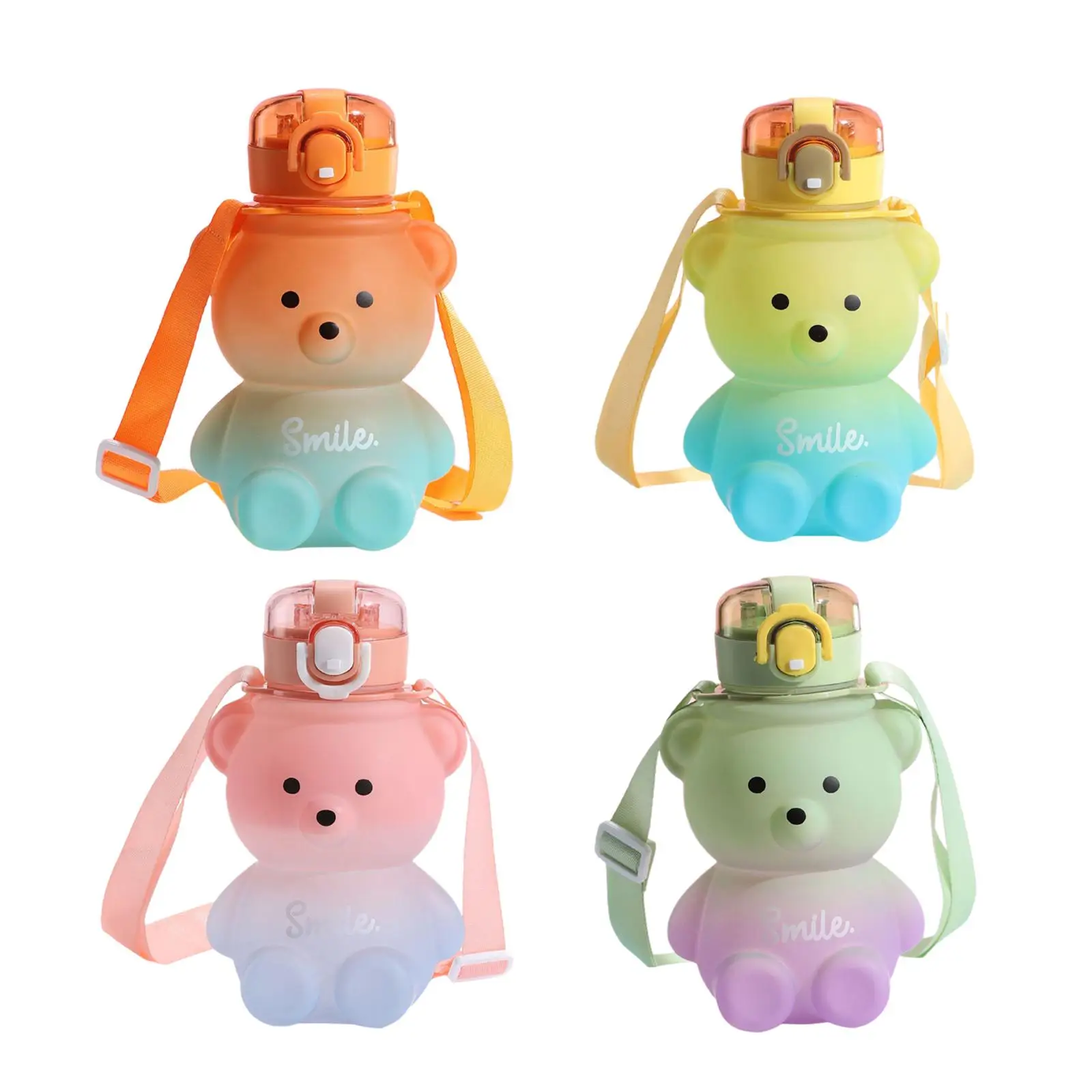 Water Bottle Lockable Lid Drink Bottles Large Wide Mouth for Hiking Fitness