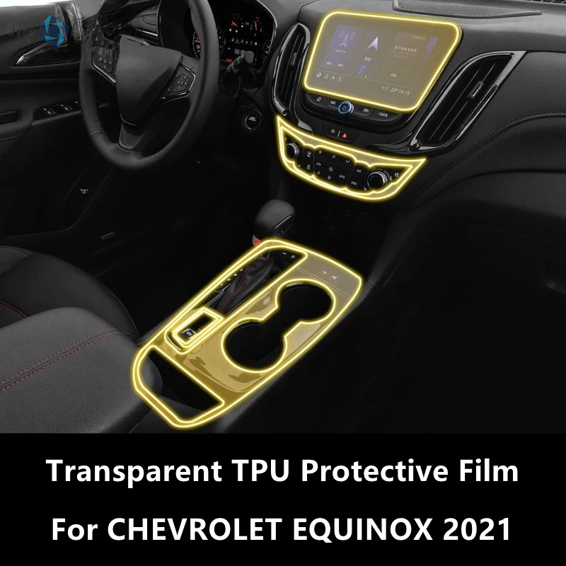 

For CHEVROLET EQUINOX 2021 Car Interior Center Console Transparent TPU Protective Film Anti-scratch Repair Film AccessoriesRefit