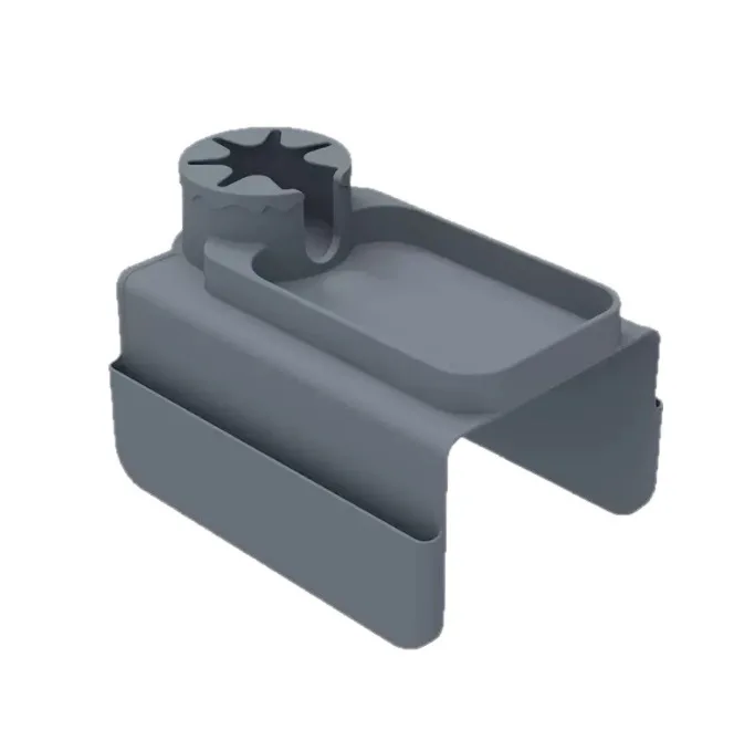 Silicone Couch Cup Holder Tray with Side Pockets Couch Armrest Table Waterproof Couch Arm Caddy for Snack Drinks Spectacles