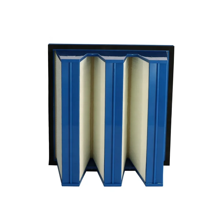 

HEPA V W Bank Type Air Purifier Glassfiber Media Replacement Filter for HVAC System