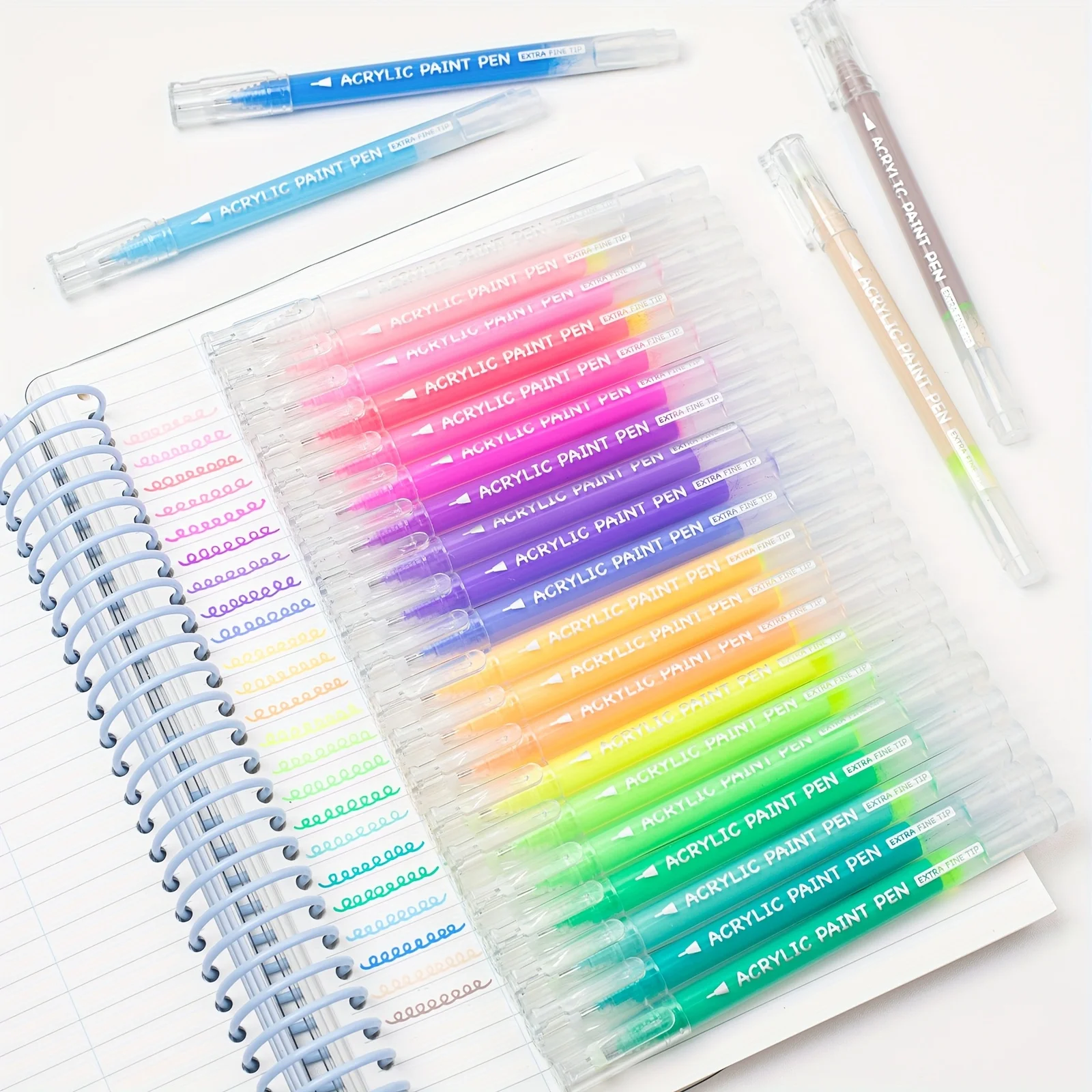 

12/24/36 шт. акриловые гелевые ручки, цвета, гелевые чернила, ручка для рисования, 0,7 мм, тонкий наконечник, акриловые маркеры, художественный рисунок, журнал, принадлежности для рукоделия