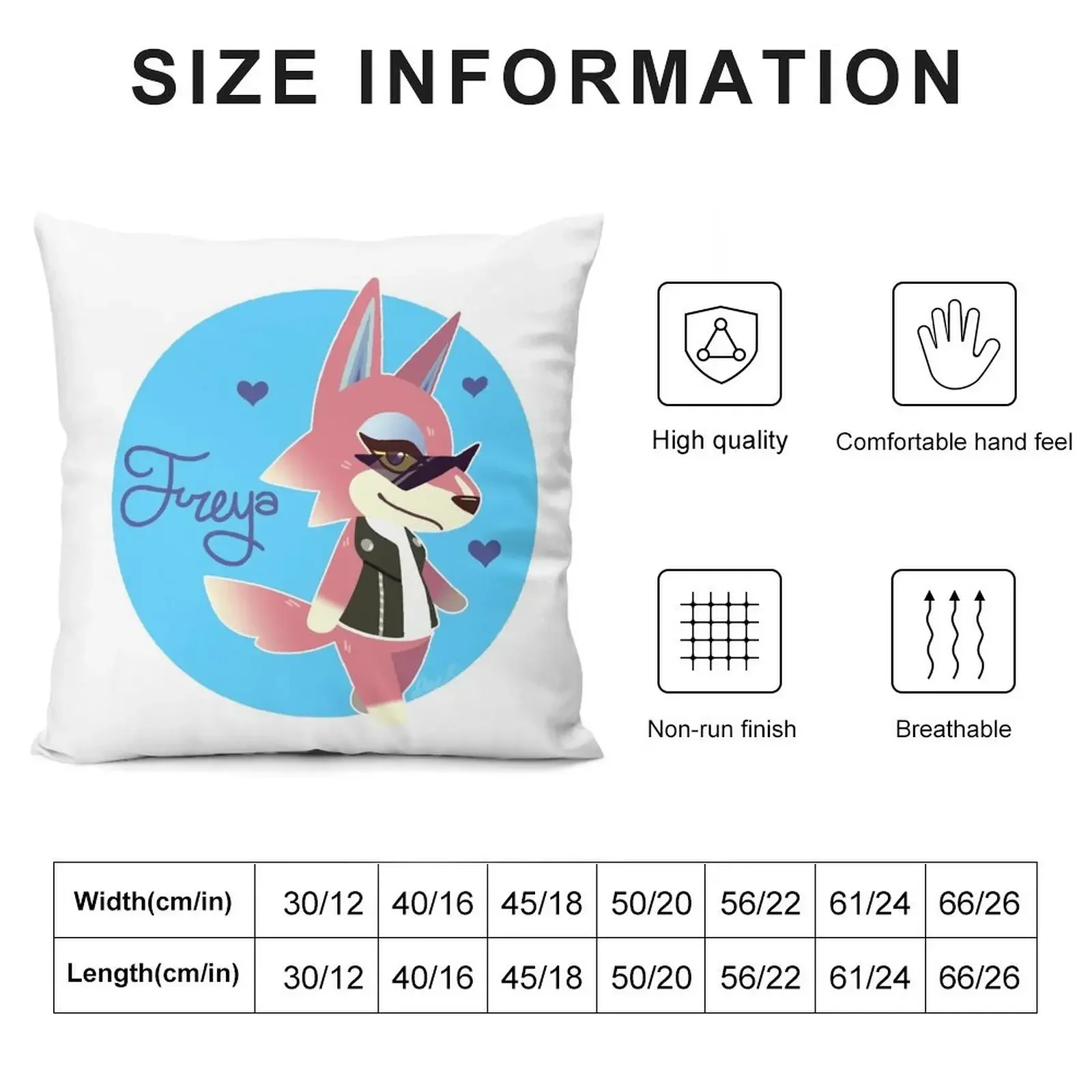 Freya the Wolf Throw Pillow Decorative Cover For Living Room Cushion Cover For Sofa pillow