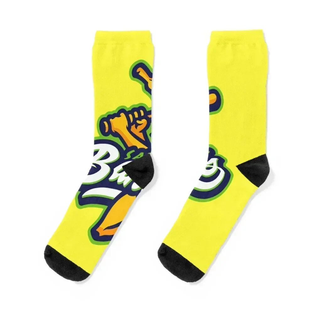 

Yellow Banana Socks cotton hockey Heating sock football Boy Socks Women's