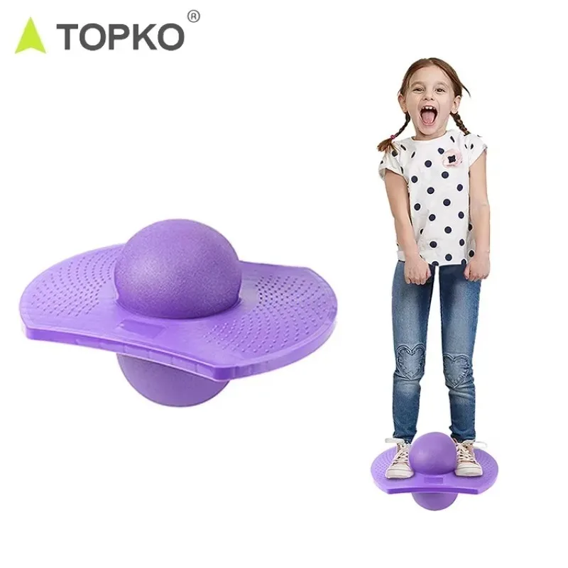 

YTYIN TOPKO Exercise Fitness Bounce Inflatable Ball For Kids Toy Rock Hopper Balance Board Jumping Pogo Ball