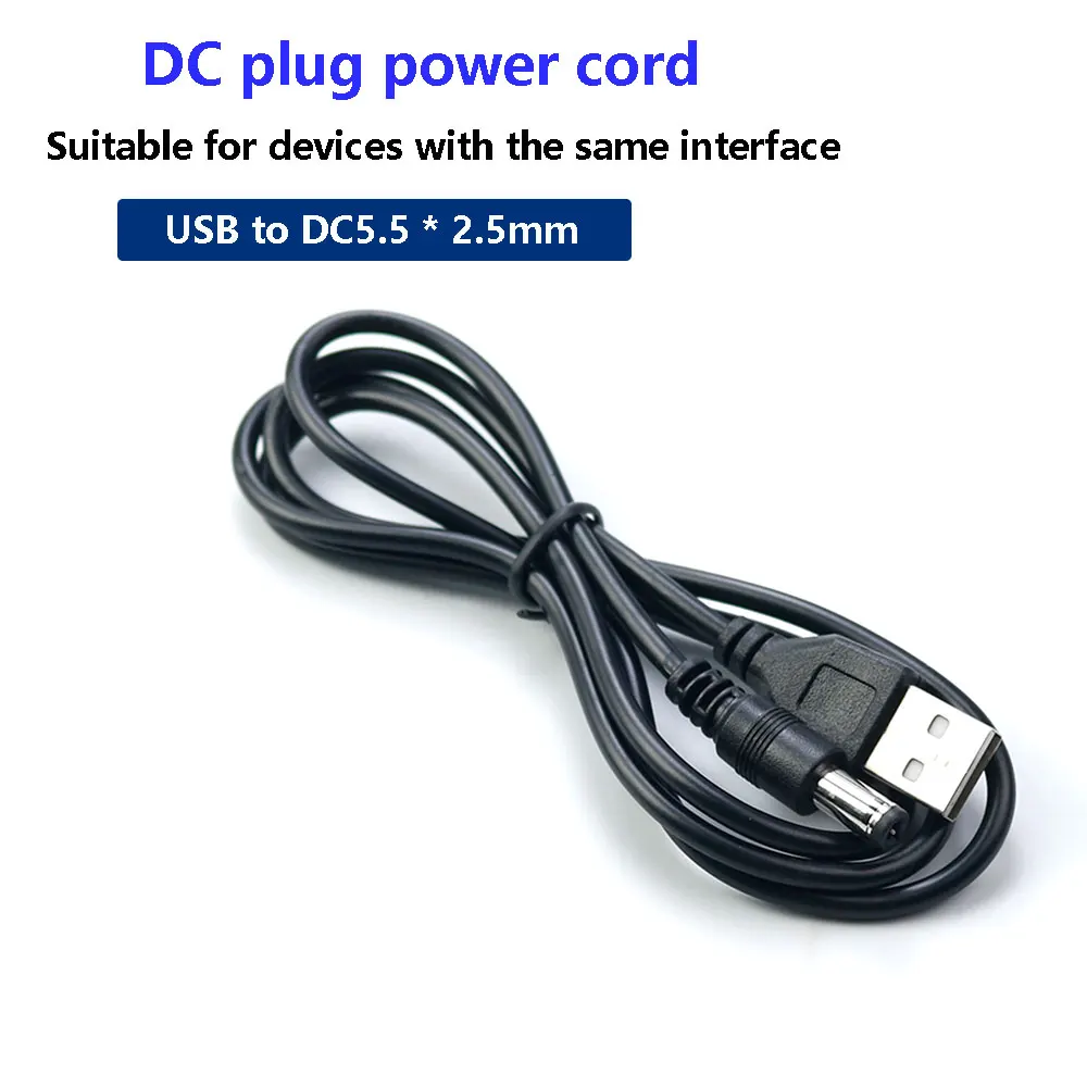 

1M USB Port To 5.5 x 2.5mm 5V 2A DC Barrel Jack Power Cable Connector DC 5525 For Small Electronics Devices