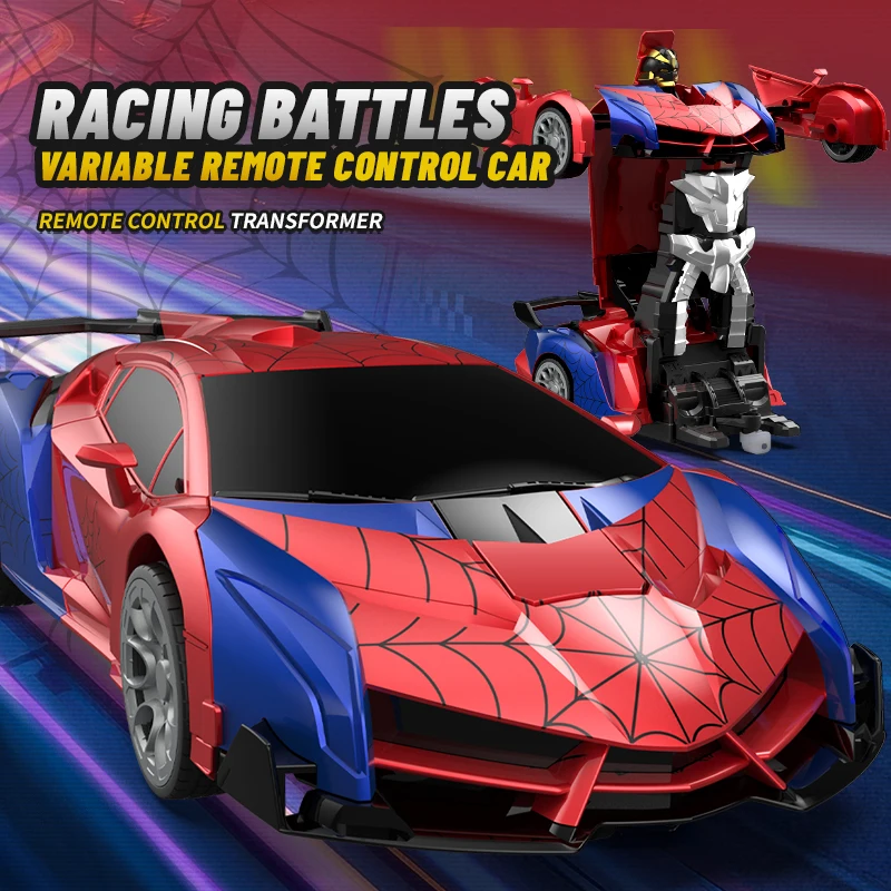 Regalo de Lujo: Coche RC Transformable 1:18 2025 - Robot con Deformación, Un Botón. Rotación 360°, Alta Velocidad. Juguete Eléctrico Inalámbrico para Niños, Regalo.