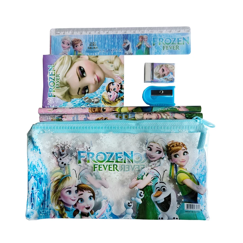 Disney Frozen pencil case set forniture scolastiche per bambini set di cancelleria cartoon boys girls pencil case set di matite