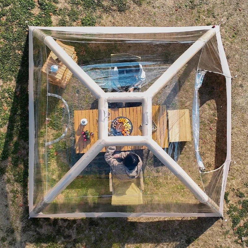 Transparency Viewing Scenery Tent Rainproof Windproof Portable Tents Storage Large Space Camping Nature Hike Thickened Tents