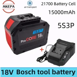 18V 15ah Draadloze Tool Batterij/Geschikt Voor Bosch Bat618 Gba21700 Batterij 18V 15000mah12000Mah Procore Vervangende Batterij