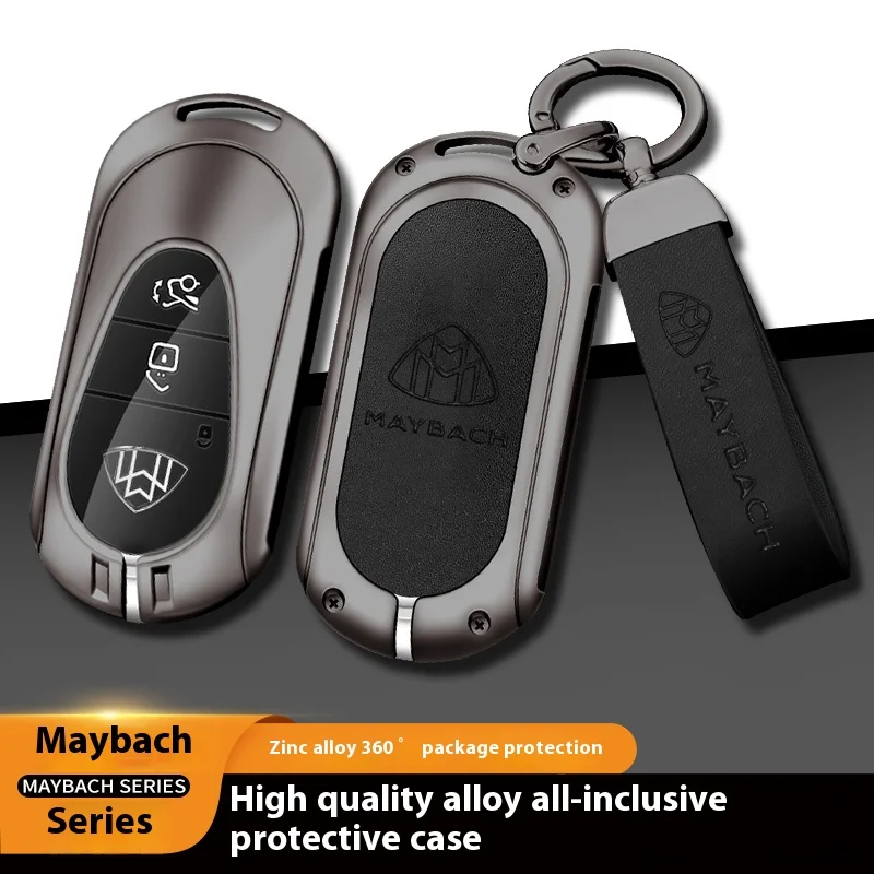 

Car TPU Zinc Alloy Key Case Bag For Maybach W222 W223 S400L S450L S500L S480 S580 S680 2021-2025 Car Key Chain Metal Key Shell