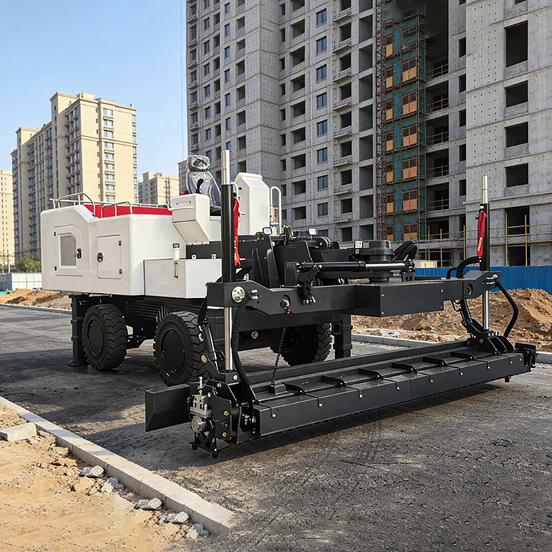 Concrete Laser Screed Machine 360 Degree Turning Telescopic Boom Plant Leveling Machine Cement Laser Screed Machine Customized
