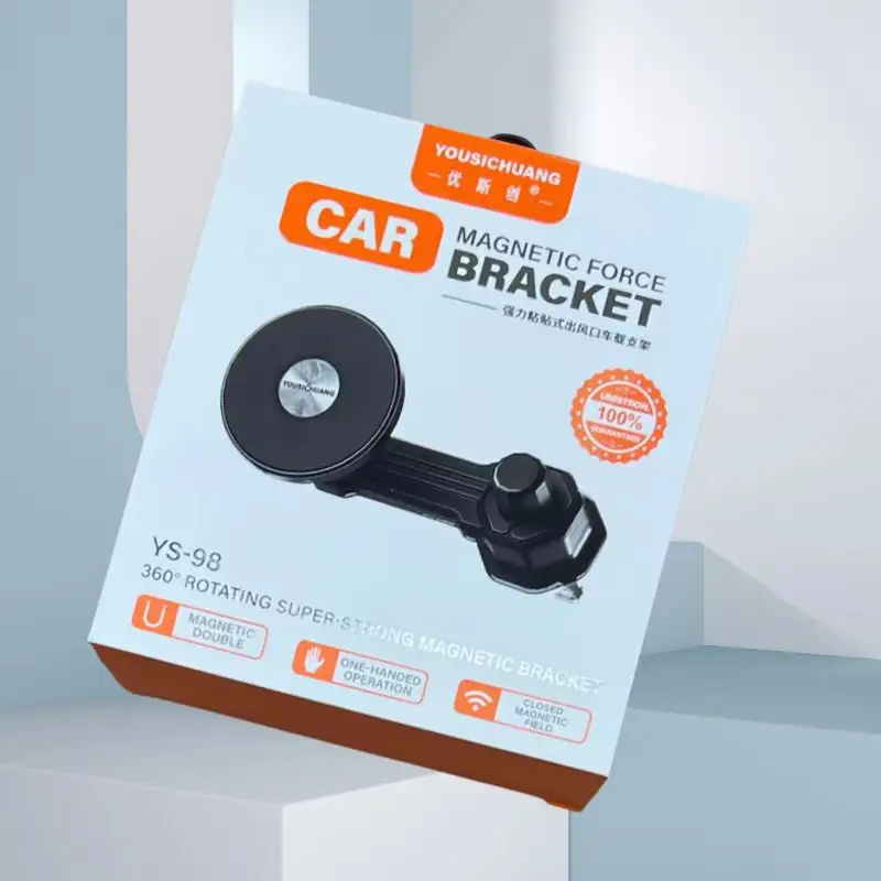 

2025 New Extendable Hook Lock Universal Car Air Vent Phone Mount – Dual Spring Stabilizer, 360° Rotation, Tool-Free Install