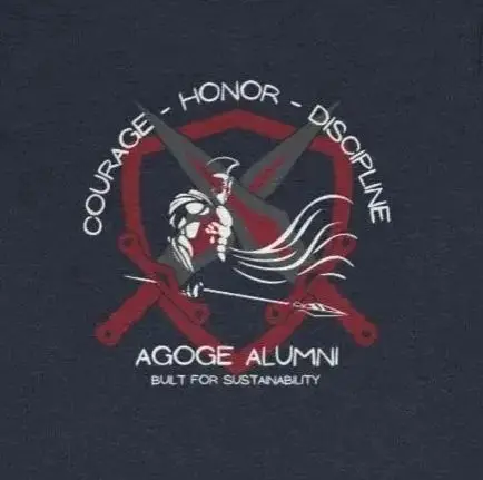 Agoge Alumni Courage, Honor, Discipline Sparta Warrior Spirit T-Shirt 100% Cotton O-Neck Summer Short Sleeve Casual Mens T-shirt