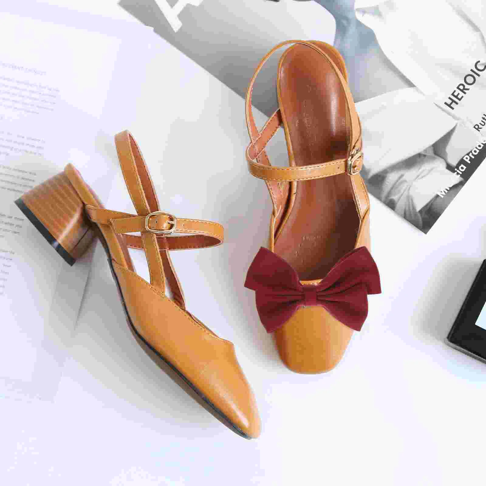 2 Pcs Bow Shoe Buckle Heels Knot Clips Detachable Buckles Cloth Jewelry Flat Shoes Accessories