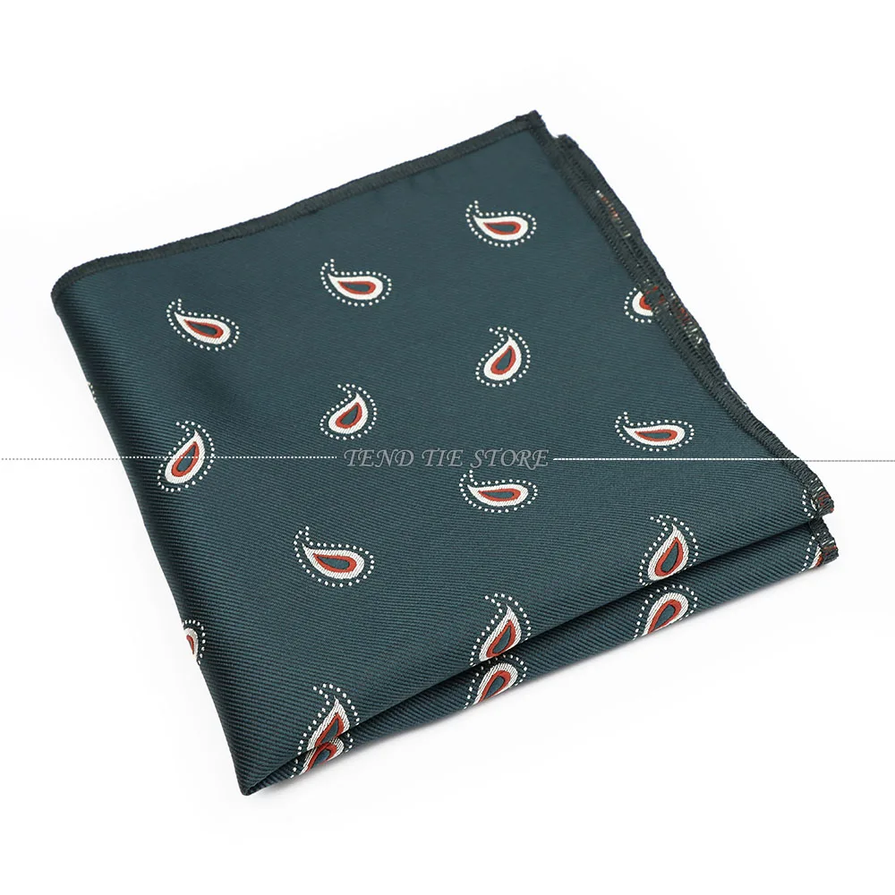 Men's Striped Floral Pocket Square for Weddings