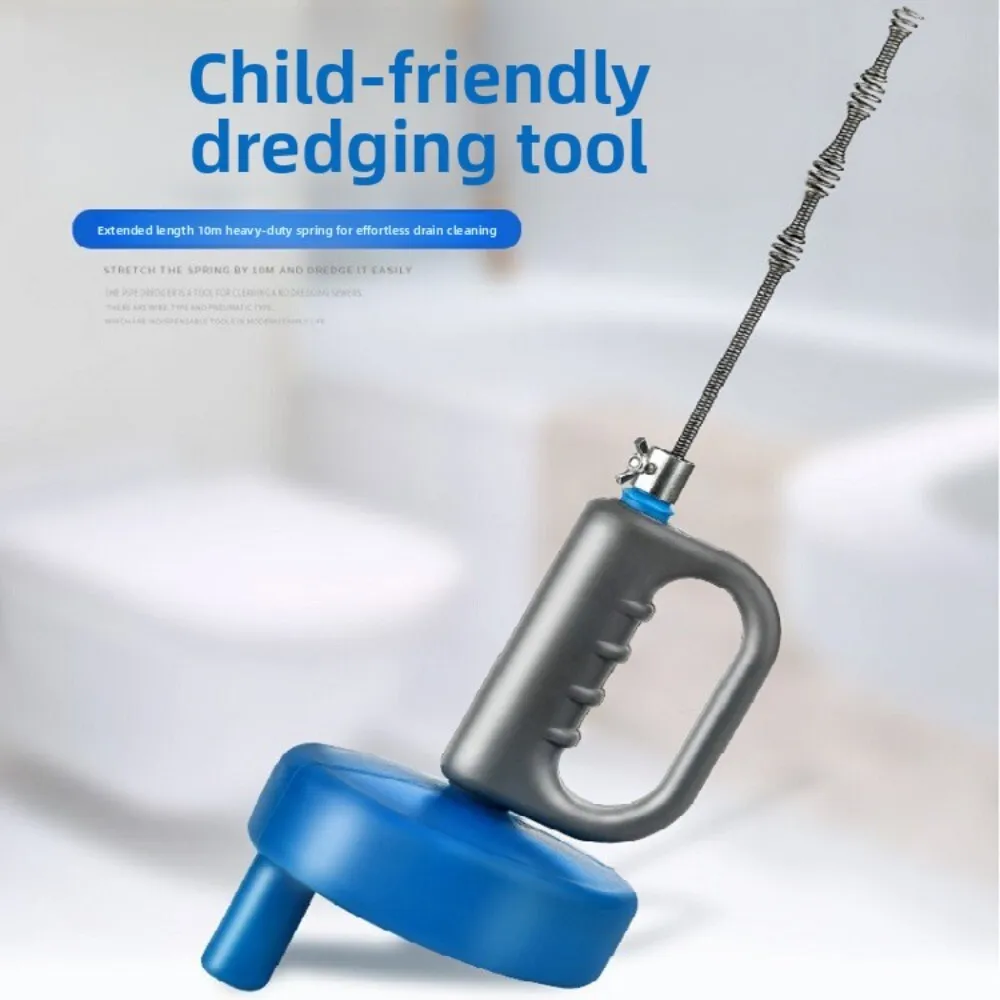 

Hand Crank Pipe Snake Tool Spring Steel Wire Drain Cleaner for Kitchen Sink and Bathroom Sewer Clog Removal