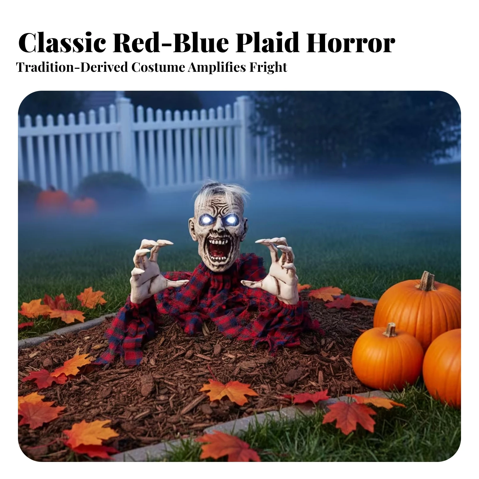 Battery Zombie Decoration Realistic Look Spooky Decor Ground Stake Zombie Bloody Severed Hand Stake Creepy Design Halloween
