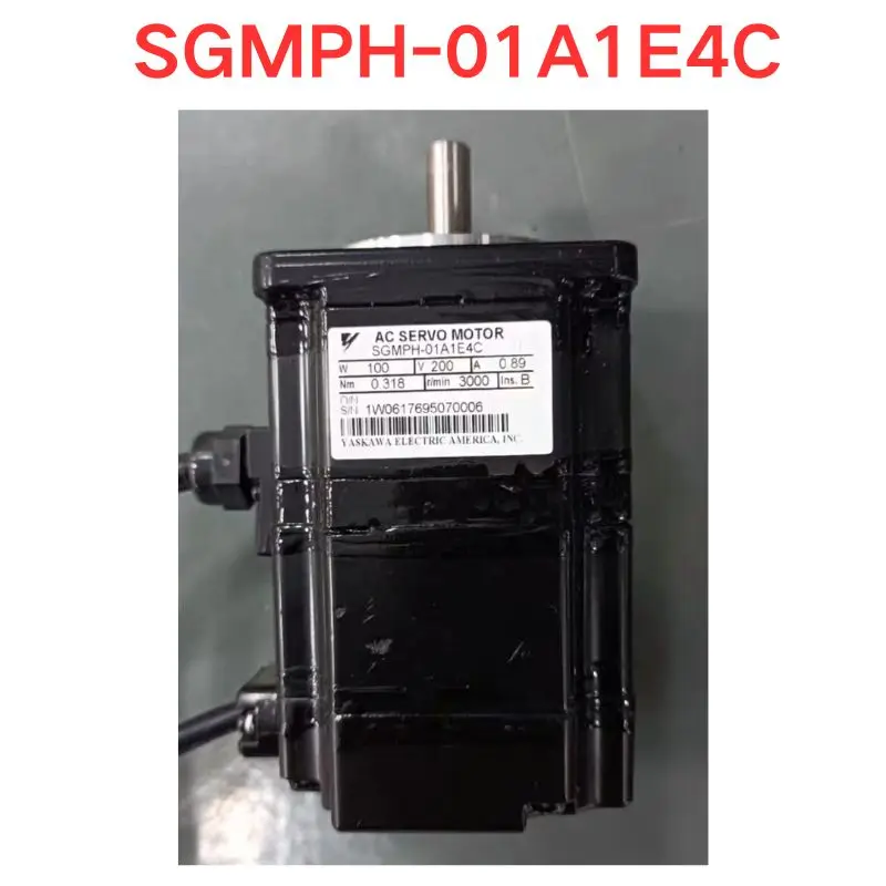 Used OEM disassembled parts SGMPH-01A1E4C servo motor Functional test OK