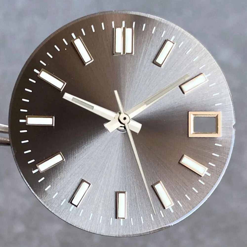 29 мм циферблат часов Sunburst, эмалированный циферблат, светящиеся стрелки для NH35 NH36 NH38 NH70 Movt