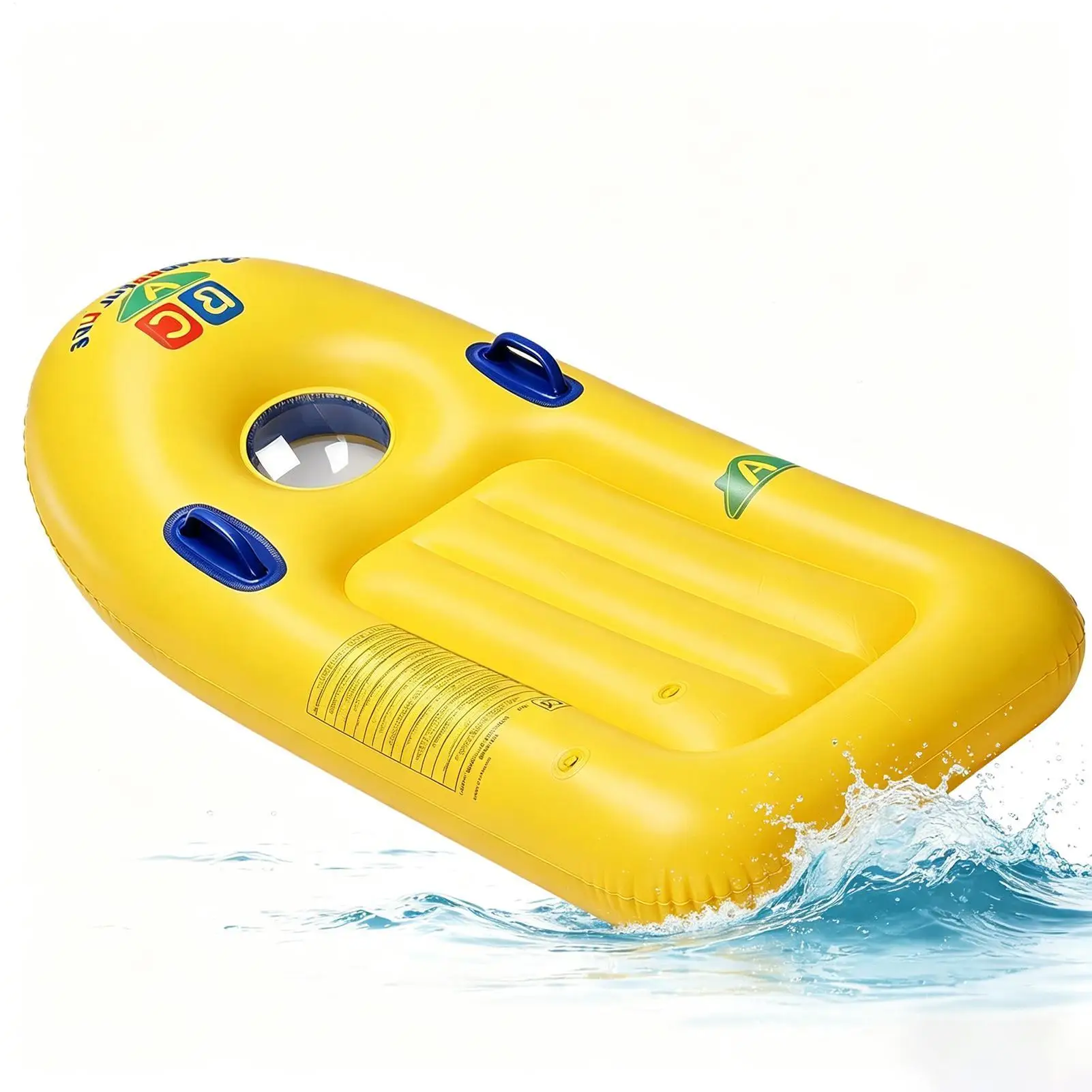 

Inflatable Body Board For Kids Swimming Body Board With Handles Seaside Surf Board For Kids Children Boys Beach Pool Lake Water