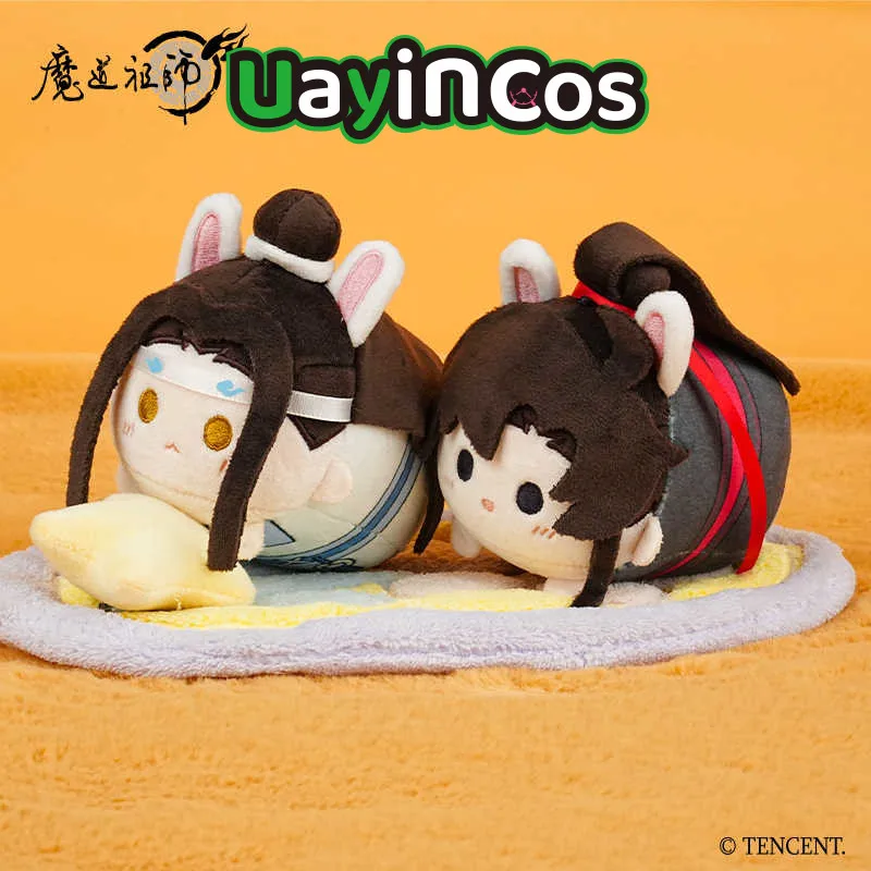 

Grandmaster of Demonic Cultivation MDZS Wei Wuxian Lan Wangji 10cm Stuffed Plushies Doll Clothes Keychain Bag Pendant Toys Kids