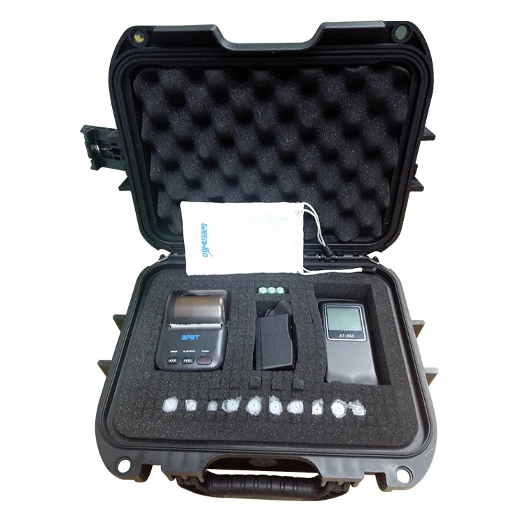 Greenwon เครื่องทดสอบแอลกอฮอล์ในลมหายใจจอแสดงผลดิจิตอลจอ LCD ขนาด2.0นิ้วพร้อมเครื่องพิมพ์