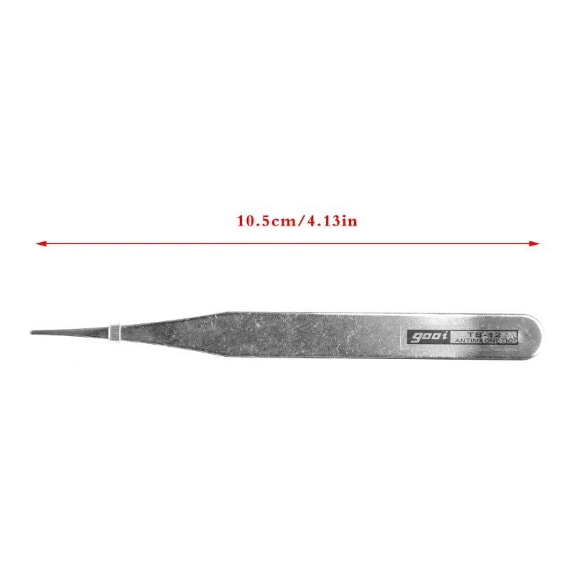 Eyelash Extension Tweezers Straight and Curved Tip Stainless Steel Tweezers Nippers Lash Tweezers for Stick Drill Tool