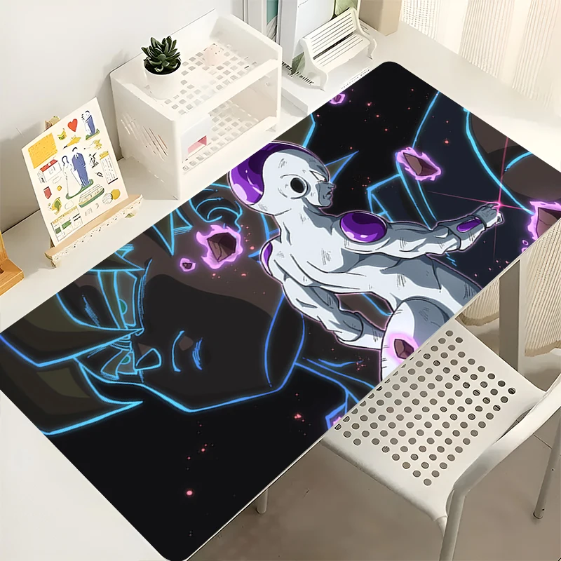 Tapis de souris pour ordinateur portable, armoire de bureau, clavier, tapis de bureau de jeu, grand Dragon Ball Frieza HD, tapis de souris antidérapant en caoutchouc étendu