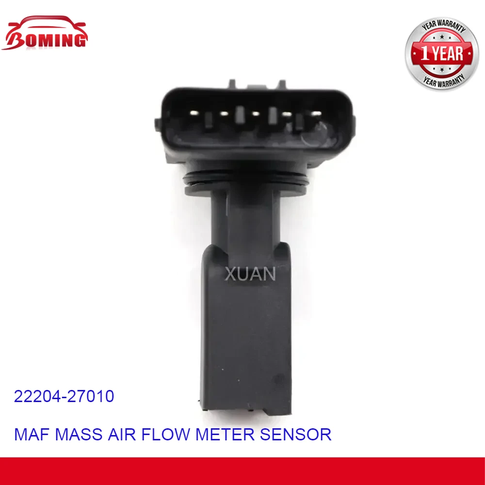 Czujnik przepływu powietrza MAF 22204-27010 Pasuje do TOYOTA AVENSIS PREVIA RAV 4 LAND CRUISER 2.0 D-4D AFH70M-23 Nowy