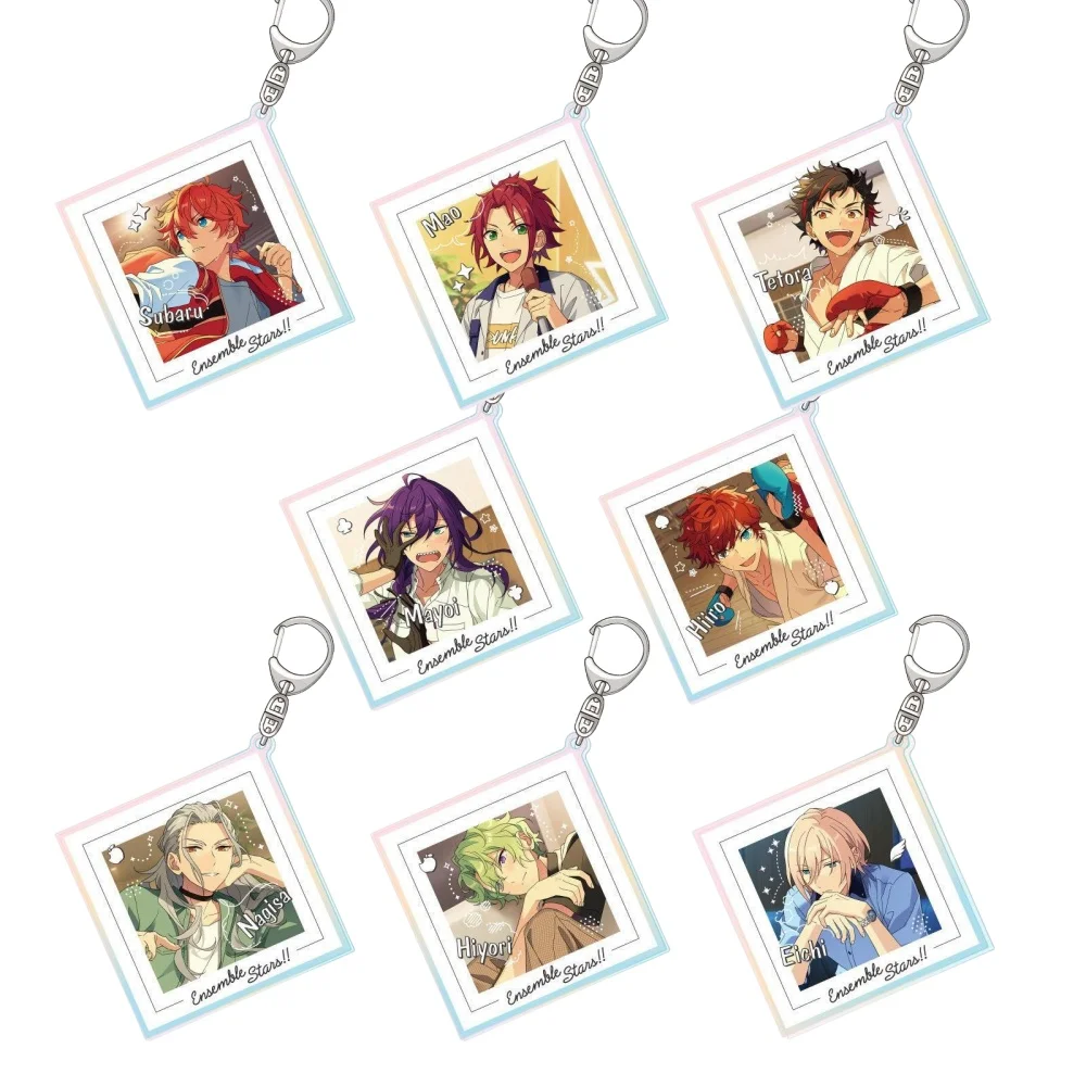 

Loen Anime Store Ensemble Stars!! Shinobu Sengoku Midori Takamine Acrylic HD Figure Keychain Pendant Decor Fans Gifts About 6cm