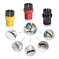 A46ZZ For Karcher SC1 SC2 SC3 SC4 SC5 SC7 CTK10 CTK20 Steam Cleaner Part Replacement Nozzle Brush Stubborn Stain Remove Black