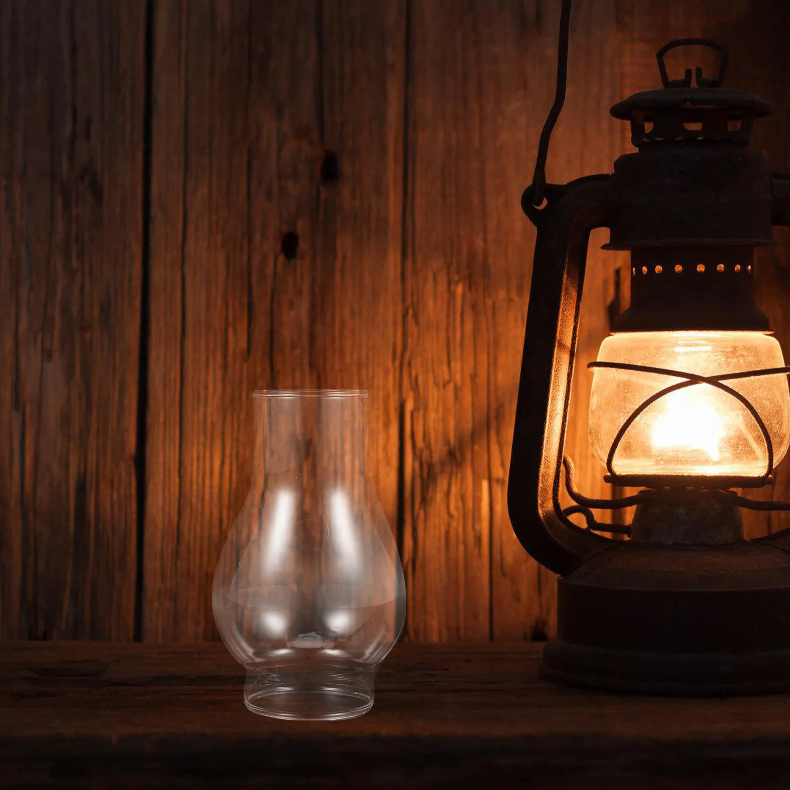 

Oil Lamp Glass Chimney Frosted Replacement Vintage Hurricane Globe Home Decor Accessory Traditional Lamp Shade