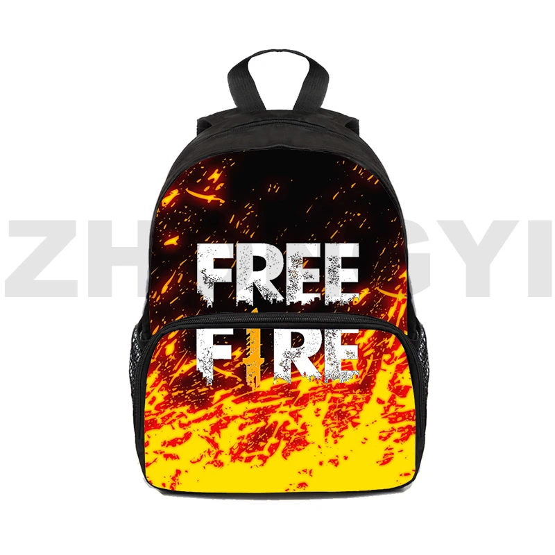 Free Fire Garena Schoolbag para Meninas Adolescentes, Sacos de Viagem, Laptop Bookbag, 3D Print, Hot Mochila para Mulheres, 16"