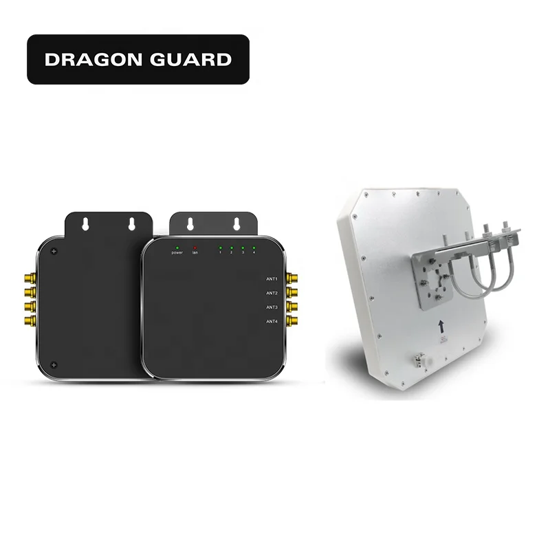 DRAGON GUARD RIRW07 Hersteller Großhandel UHF RFID Antennenleser 8M große Reichweite 18dBi wasserdichte Zugangskontrollkartenleser