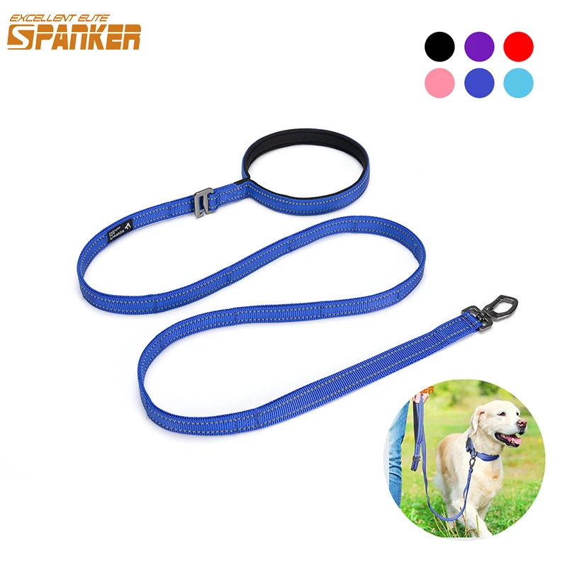 Dog Leash with Handle Running Pet Bungee Leash Reflective Traction Rope Metal Buckle Puppy Large Dogs Supplies