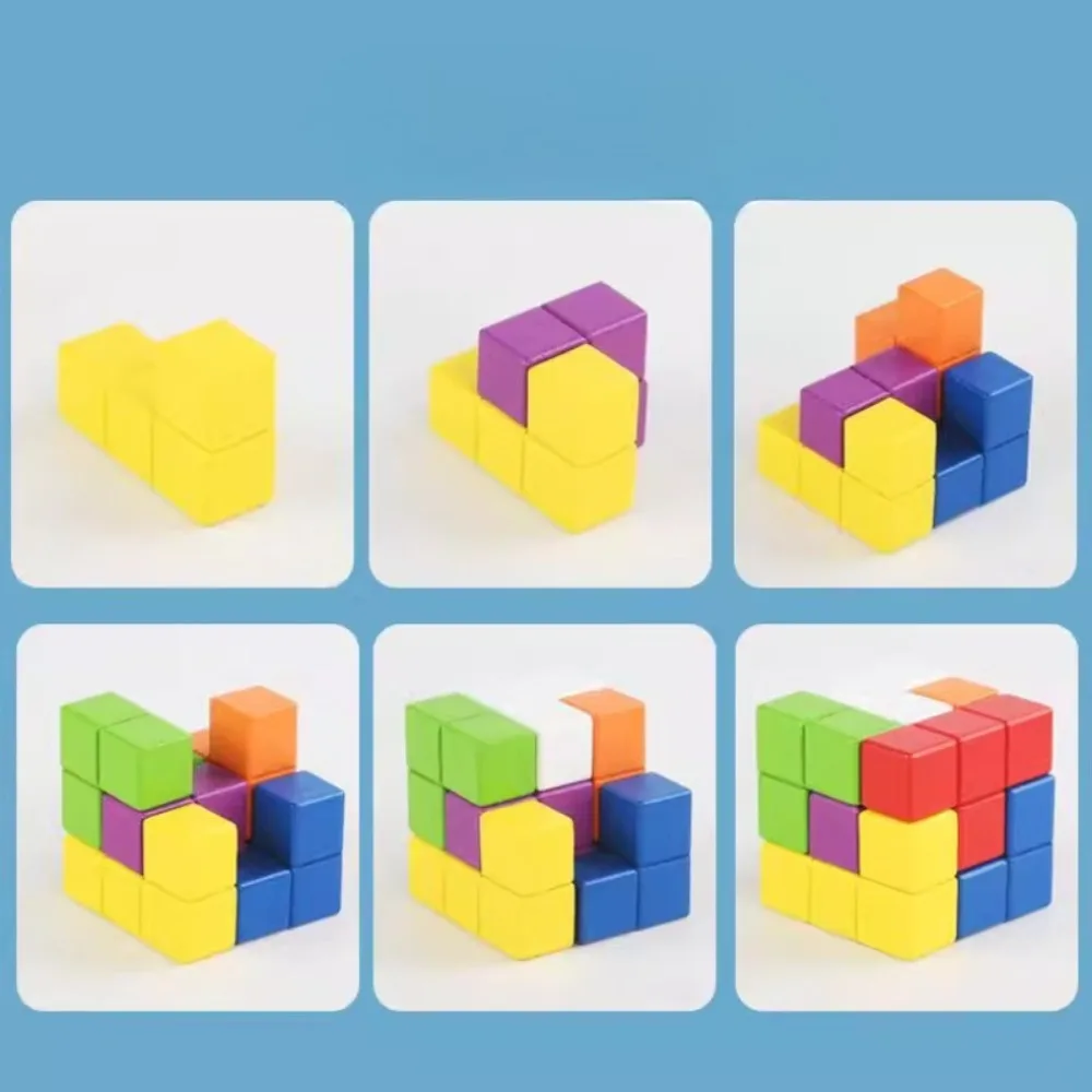 Hot-selling Luban Lock Soma Building Block Cube Tetris 3d Puzzle Rubik's Cube Early Education Puzzle Training Game