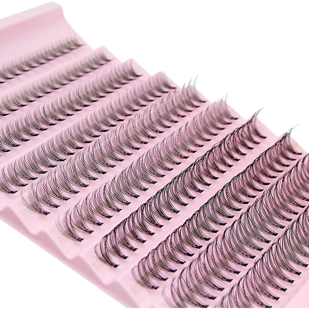 200pcs Super Bunch Natural Style 8-16mm Mix Eyelashes Cluster Russia Volume Eyelash Extension False Mink Lashes Makeup CIlios