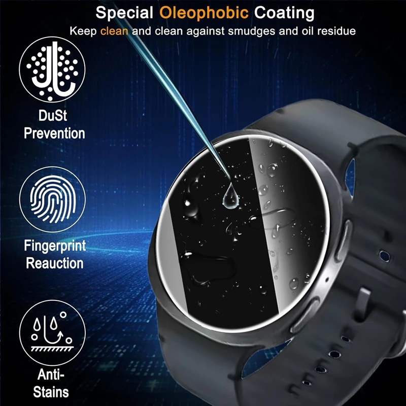 Samsung Galaxy Watch Ultra 8 7 6 5 4、Samsungシリーズ40mm 44mm 45mm 46mm 47mm 42mm 43mm用ガラス保護フィルム