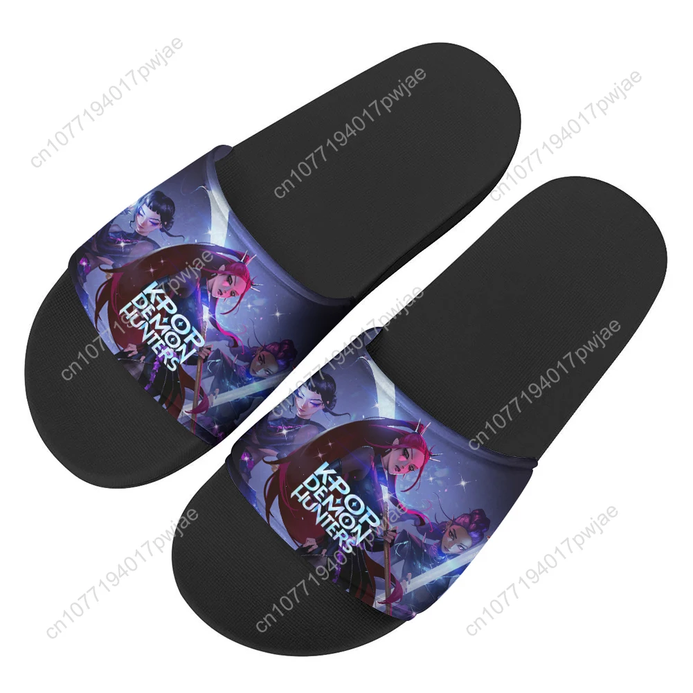 KPop Demon Hunters Mira pantoufles maison chaussures d'eau hommes femmes plage piscine sandales légères pantoufle d'été personnalisée